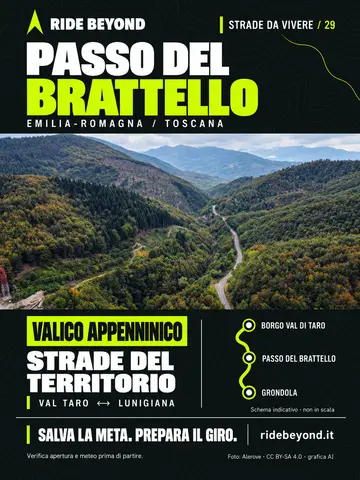 Grafica RIDE BEYOND · Passo del Brattello
