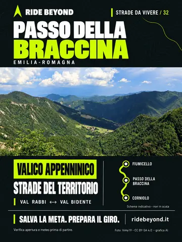 Grafica RIDE BEYOND · Passo della Braccina