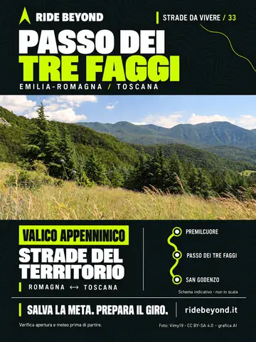 Grafica RIDE BEYOND · Passo dei Tre Faggi