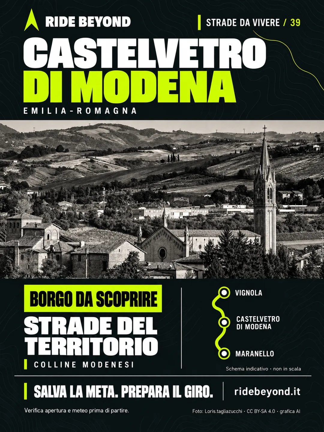 Grafica RIDE BEYOND · Castelvetro di Modena, Emilia-Romagna