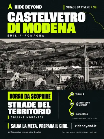 Grafica RIDE BEYOND · Castelvetro di Modena