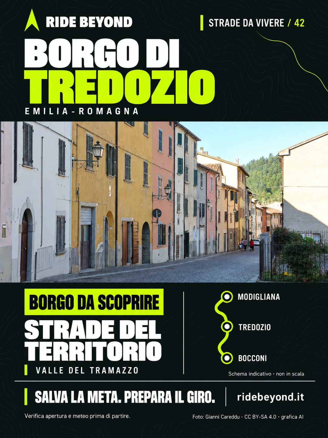 Grafica RIDE BEYOND · Tredozio, Emilia-Romagna