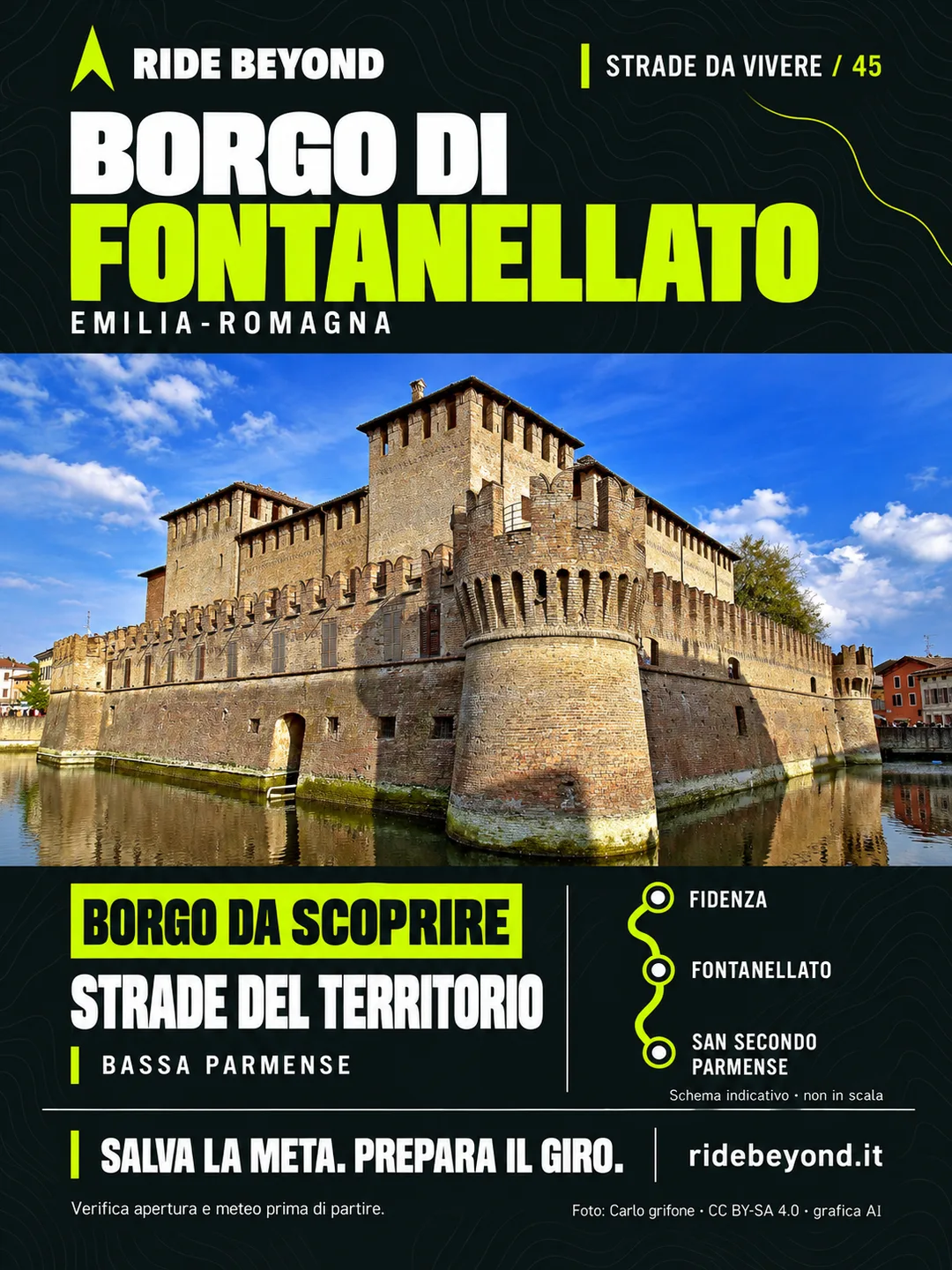 Grafica RIDE BEYOND · Fontanellato, Emilia-Romagna