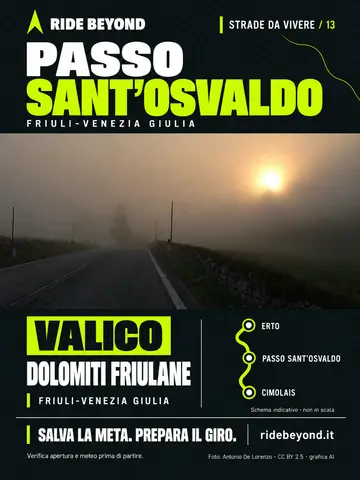 Grafica RIDE BEYOND · Passo Sant’Osvaldo