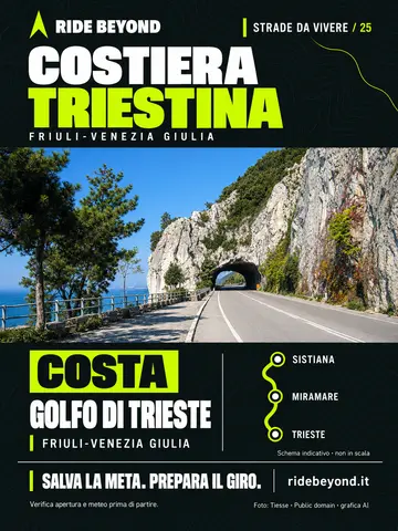 Grafica RIDE BEYOND · Costiera Triestina