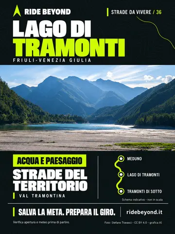 Grafica RIDE BEYOND · Lago di Tramonti