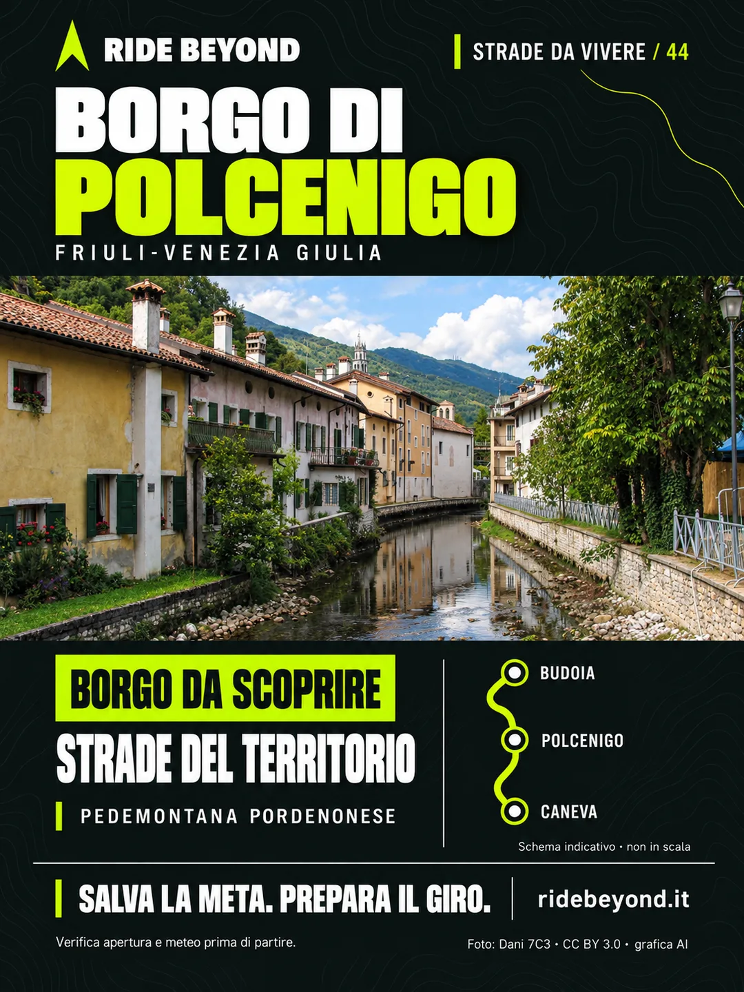 Grafica RIDE BEYOND · Polcenigo, Friuli-Venezia Giulia