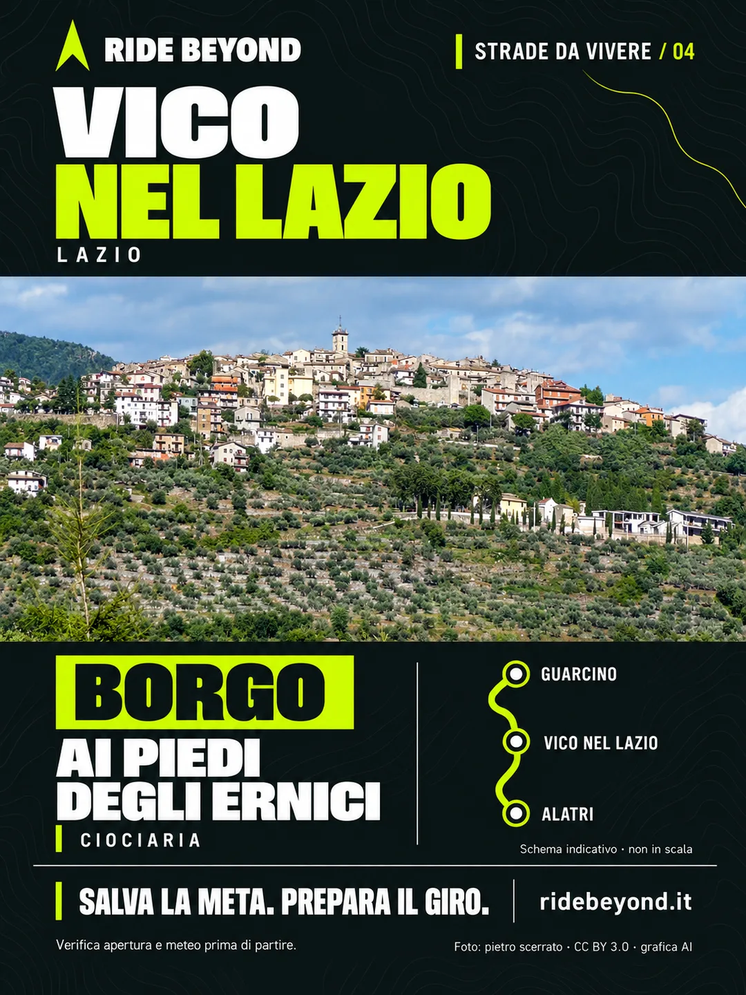 Grafica RIDE BEYOND · Vico nel Lazio, Lazio