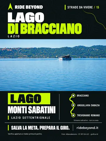Grafica RIDE BEYOND · Lago di Bracciano