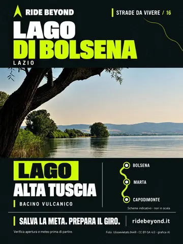 Grafica RIDE BEYOND · Lago di Bolsena