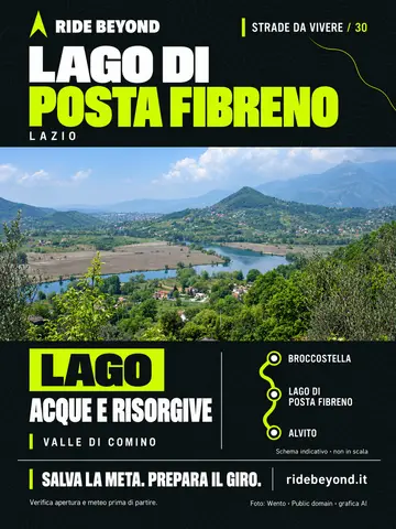 Grafica RIDE BEYOND · Lago di Posta Fibreno
