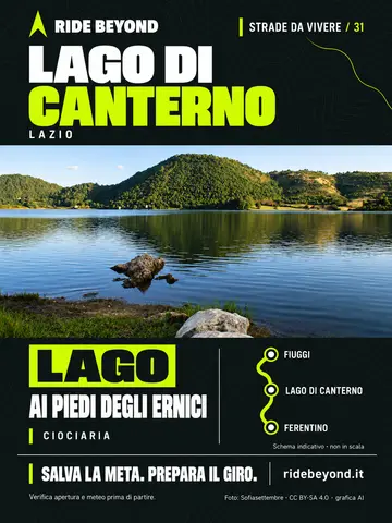 Grafica RIDE BEYOND · Lago di Canterno