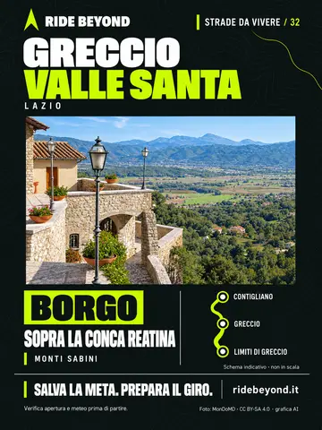 Grafica RIDE BEYOND · Greccio