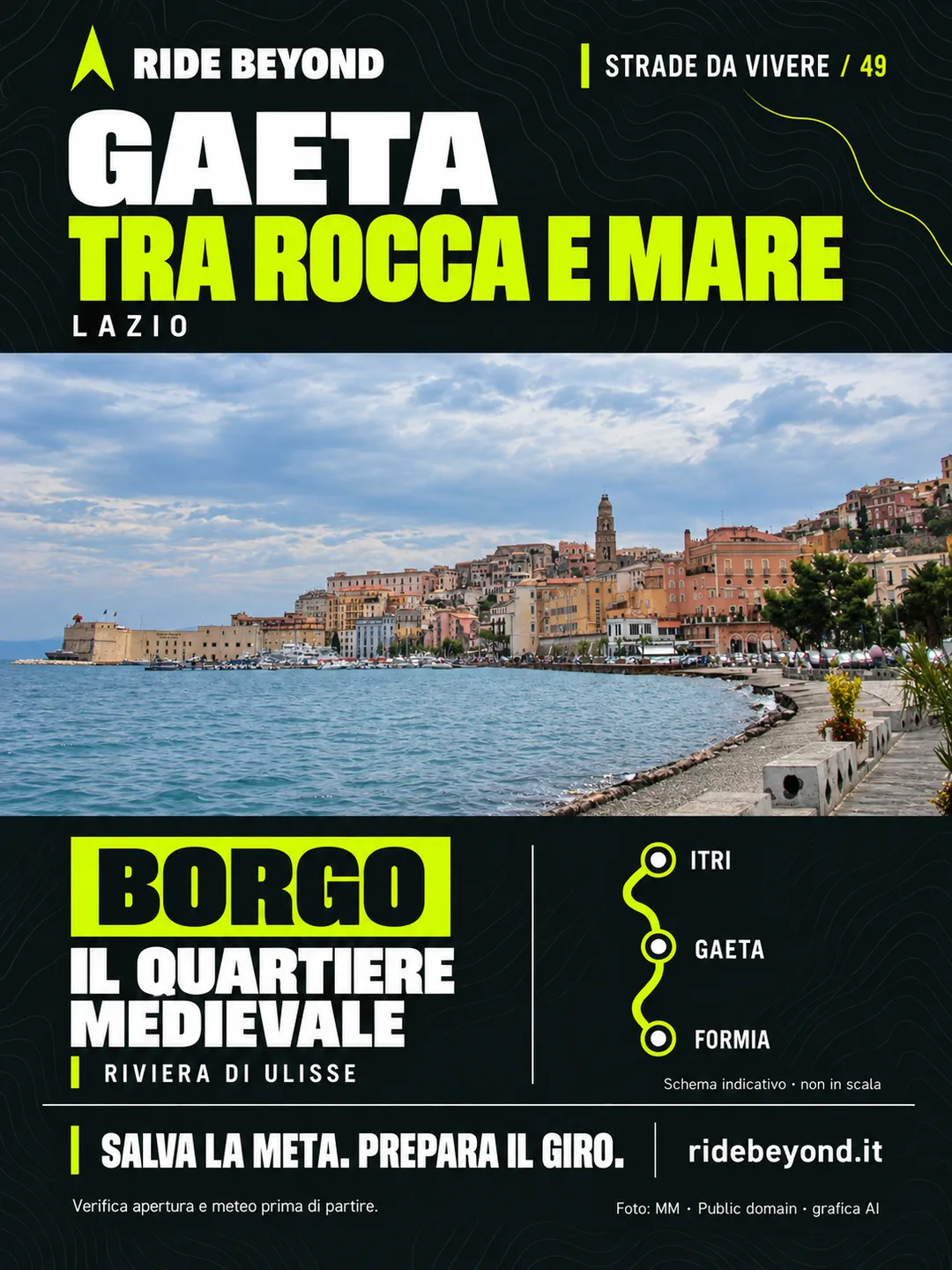 Grafica RIDE BEYOND · Gaeta, Lazio
