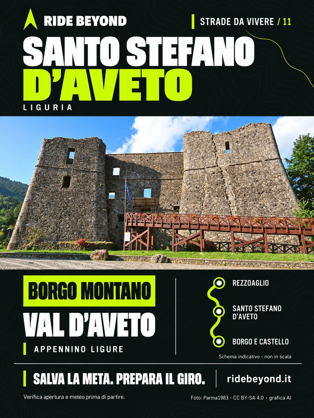 Grafica RIDE BEYOND · Santo Stefano d’Aveto, Liguria