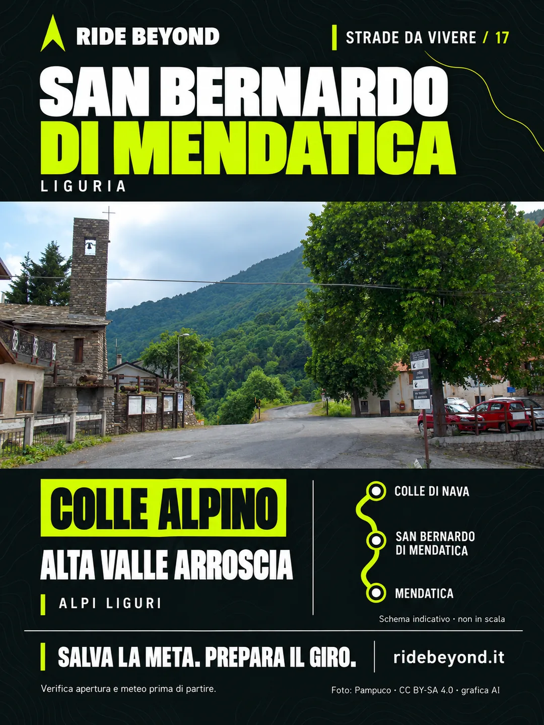 Grafica RIDE BEYOND · San Bernardo di Mendatica, Liguria