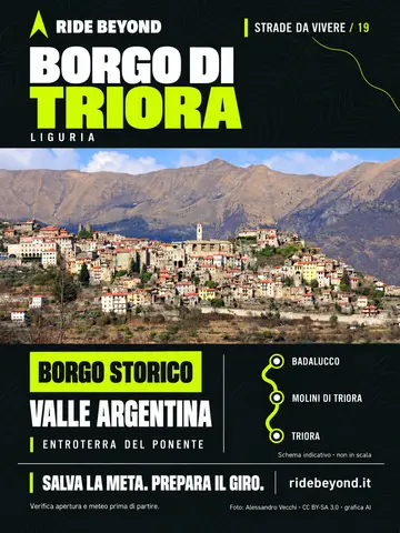 Grafica RIDE BEYOND · Borgo di Triora