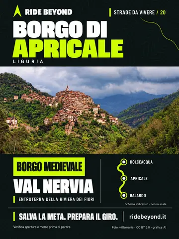 Grafica RIDE BEYOND · Borgo di Apricale