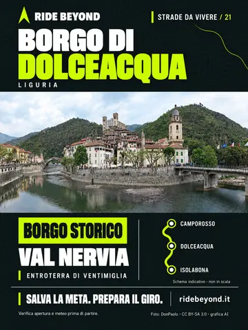 Grafica RIDE BEYOND · Borgo di Dolceacqua