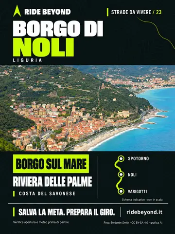 Grafica RIDE BEYOND · Borgo di Noli