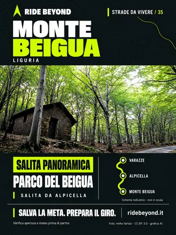 Grafica RIDE BEYOND · Monte Beigua · Salita da Alpicella