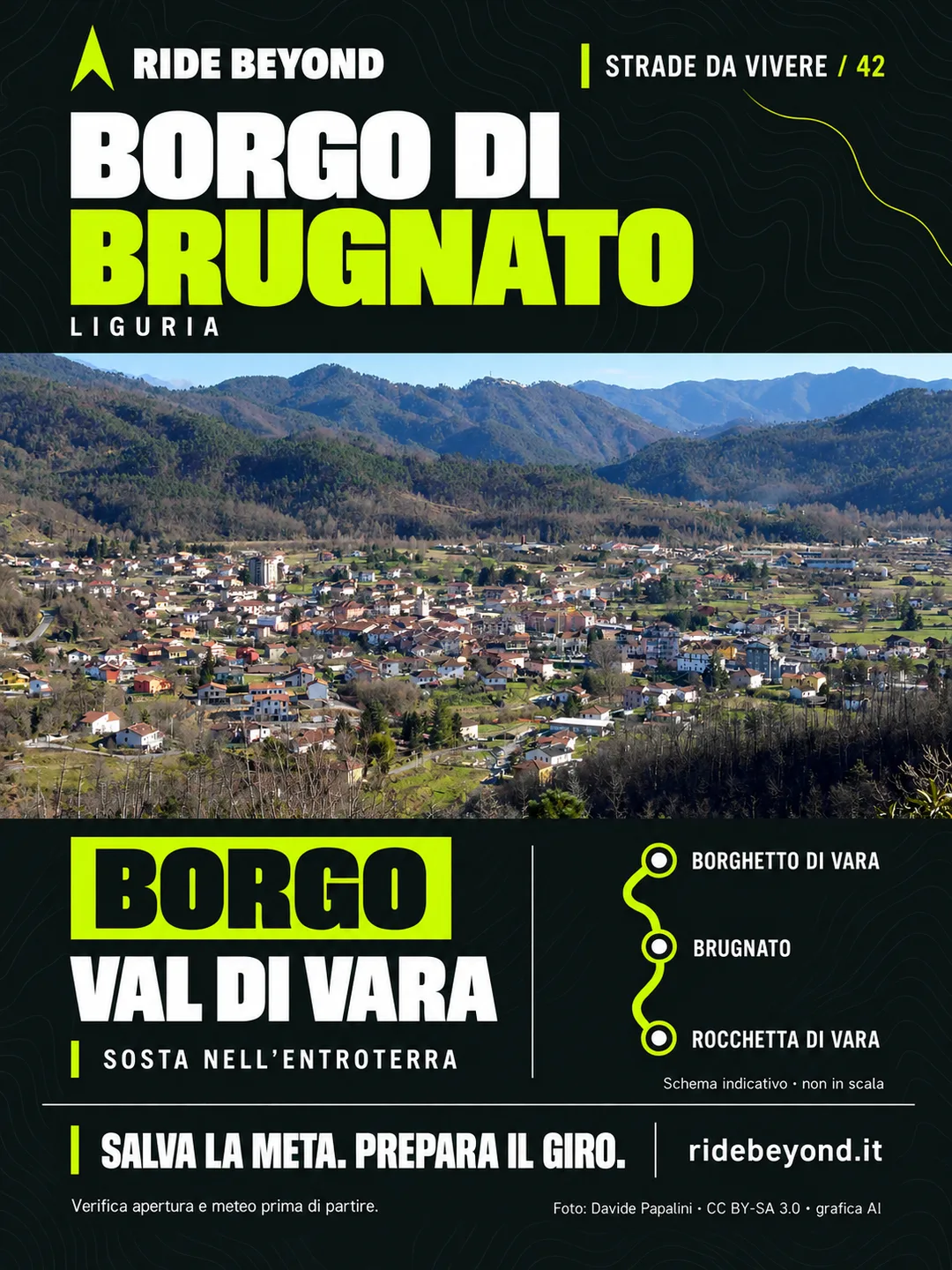Grafica RIDE BEYOND · Brugnato, Liguria