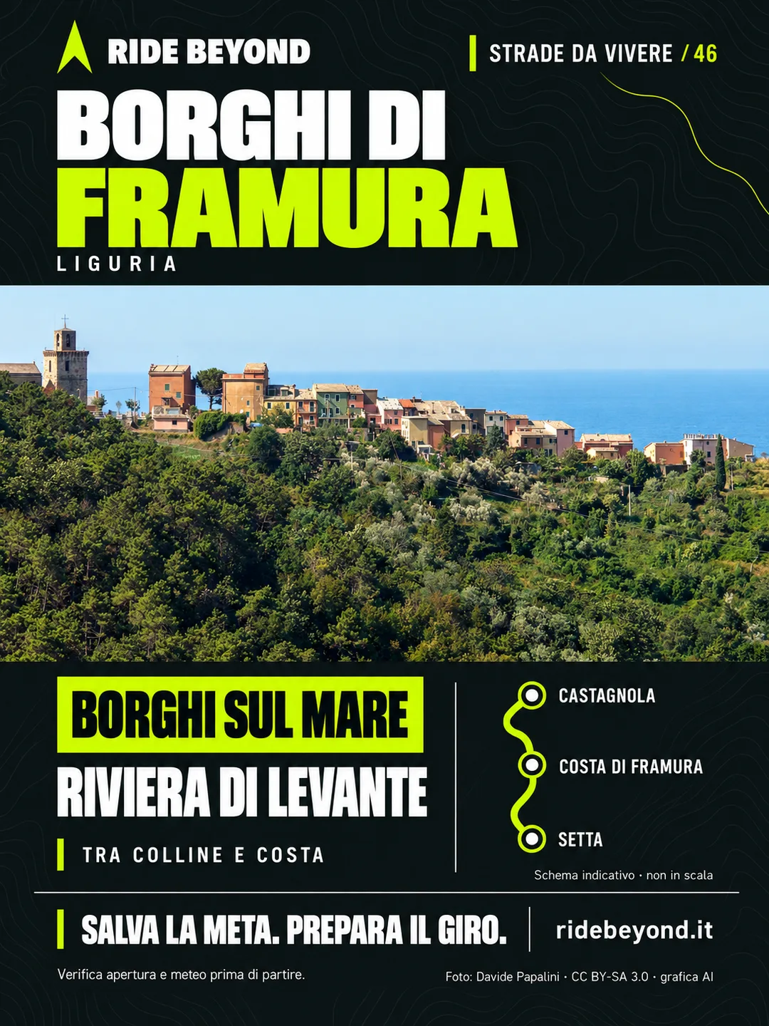 Grafica RIDE BEYOND · Framura, Liguria