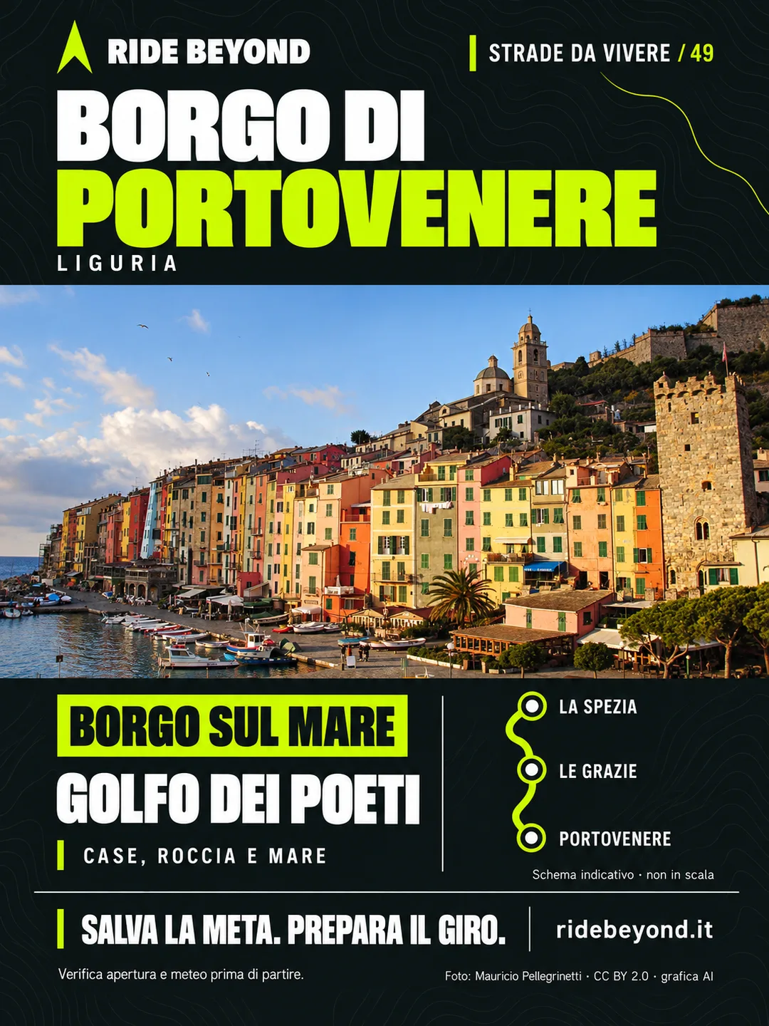 Grafica RIDE BEYOND · Portovenere, Liguria