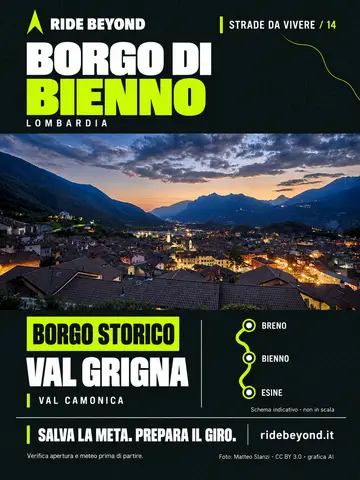 Grafica RIDE BEYOND · Borgo di Bienno