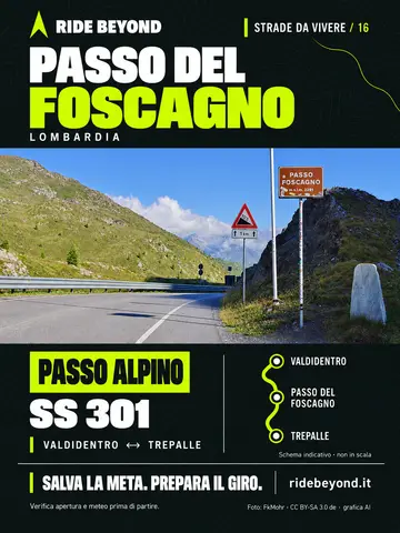 Grafica RIDE BEYOND · Passo del Foscagno