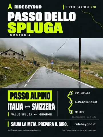 Grafica RIDE BEYOND · Passo dello Spluga