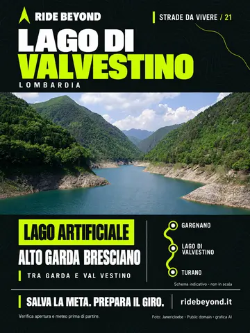Grafica RIDE BEYOND · Lago di Valvestino