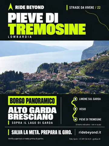 Grafica RIDE BEYOND · Pieve di Tremosine