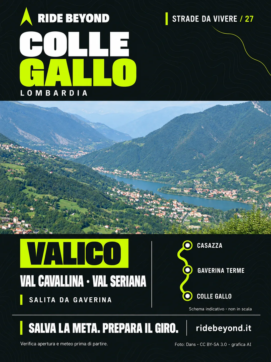 Grafica RIDE BEYOND · Colle Gallo, Lombardia