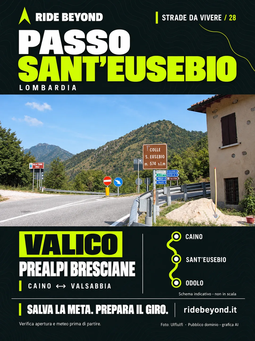 Grafica RIDE BEYOND · Passo Sant’Eusebio, Lombardia