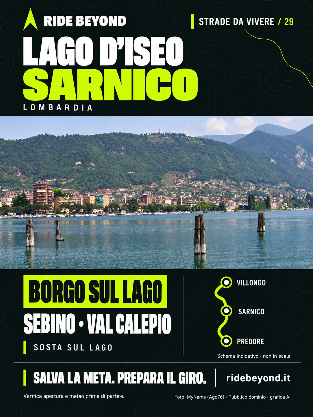 Grafica RIDE BEYOND · Sarnico, Lombardia