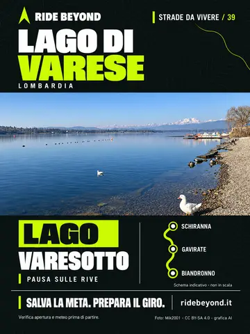 Grafica RIDE BEYOND · Lago di Varese