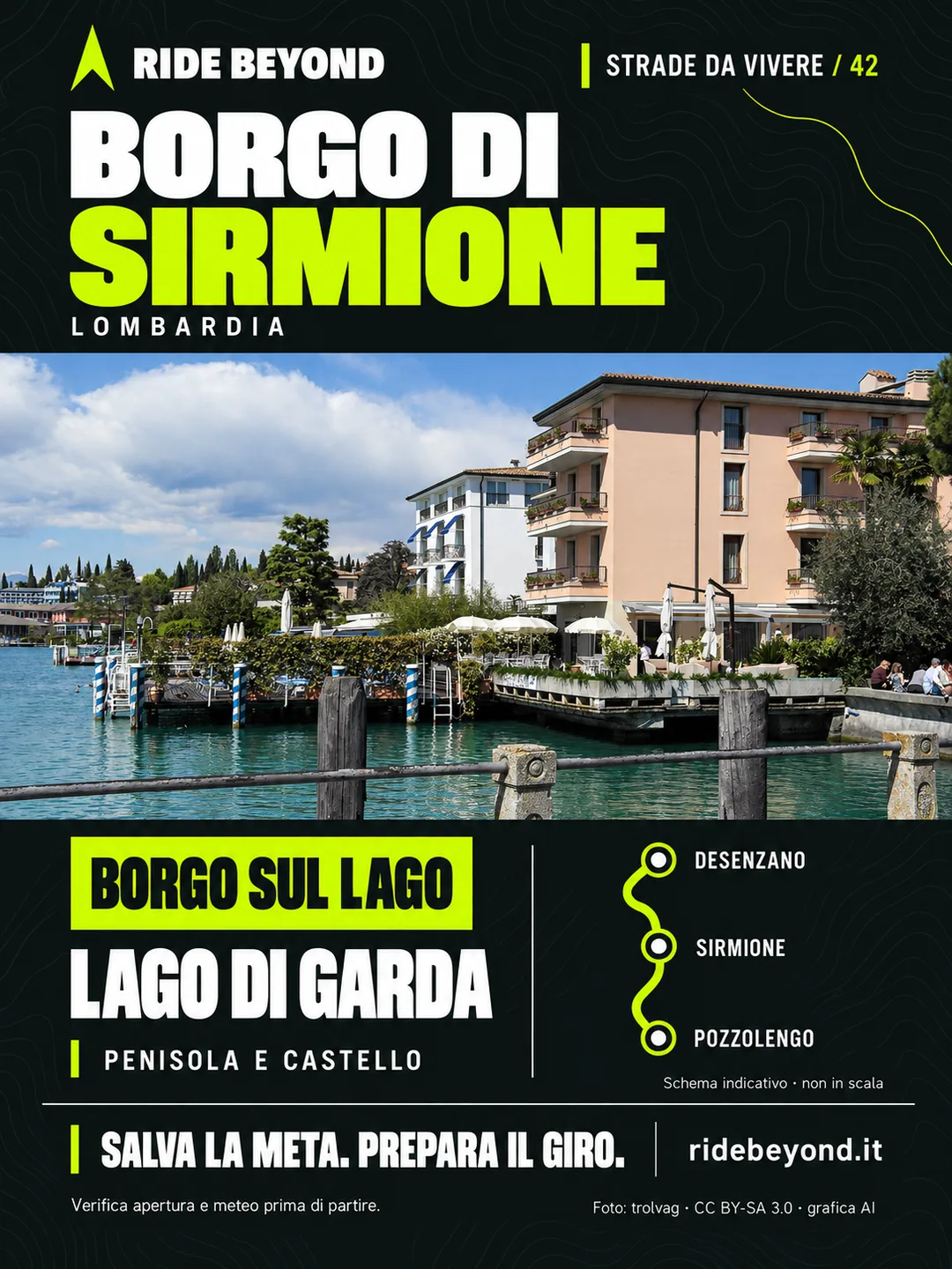 Grafica RIDE BEYOND · Sirmione, Lombardia