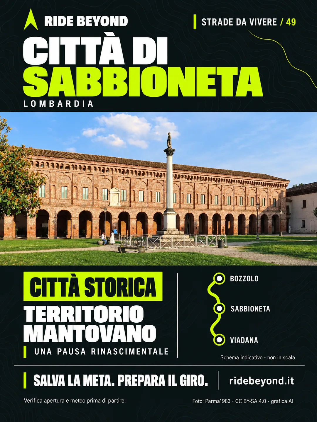 Grafica RIDE BEYOND · Sabbioneta, Lombardia