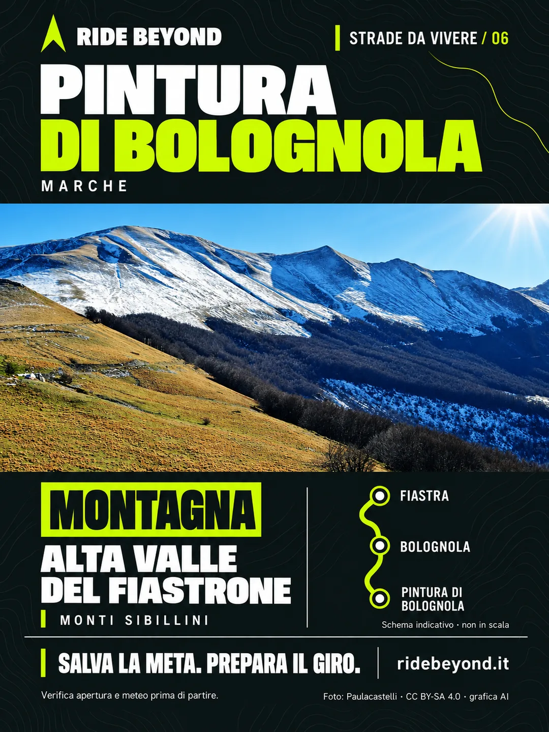 Grafica RIDE BEYOND · Pintura di Bolognola, Marche