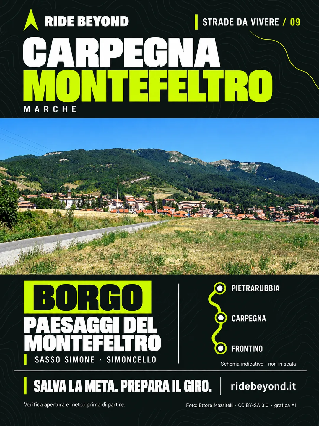 Grafica RIDE BEYOND · Carpegna, Marche