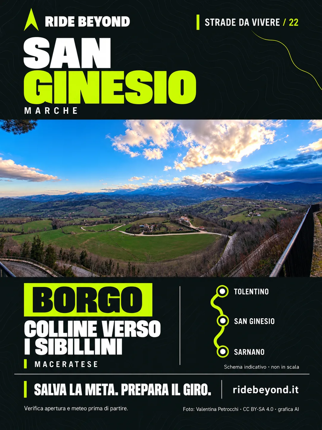 Grafica RIDE BEYOND · San Ginesio, Marche