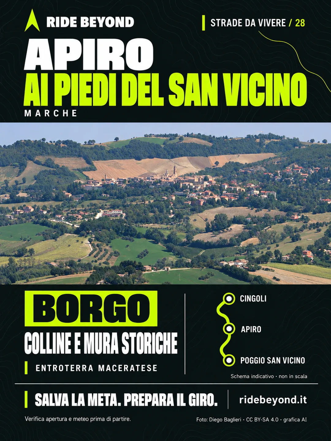 Grafica RIDE BEYOND · Apiro, Marche