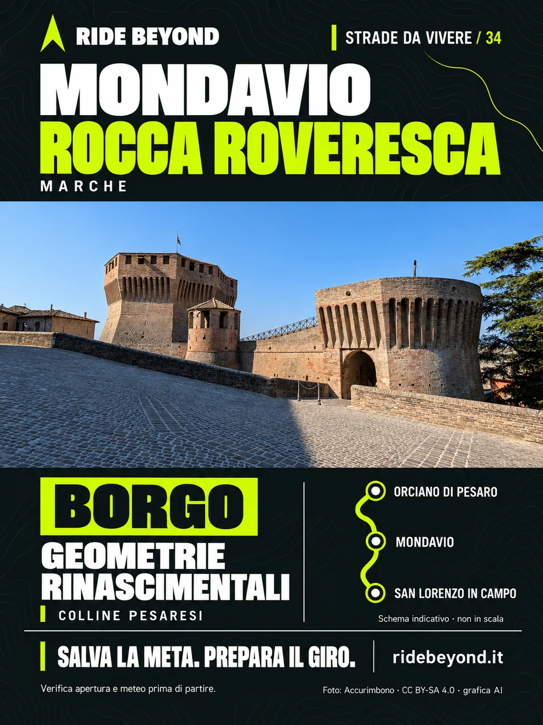 Grafica RIDE BEYOND · Mondavio, Marche