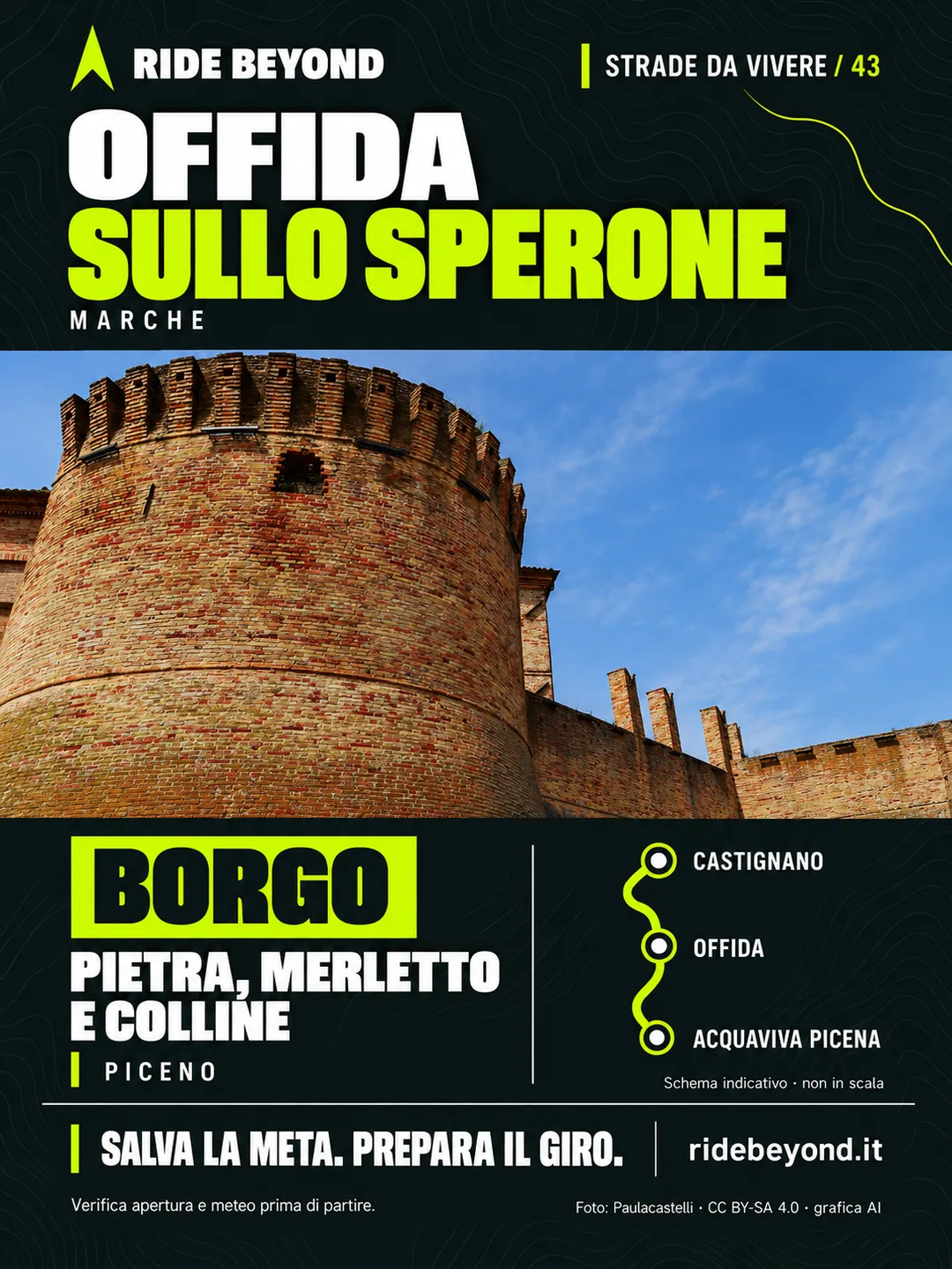 Grafica RIDE BEYOND · Offida, Marche