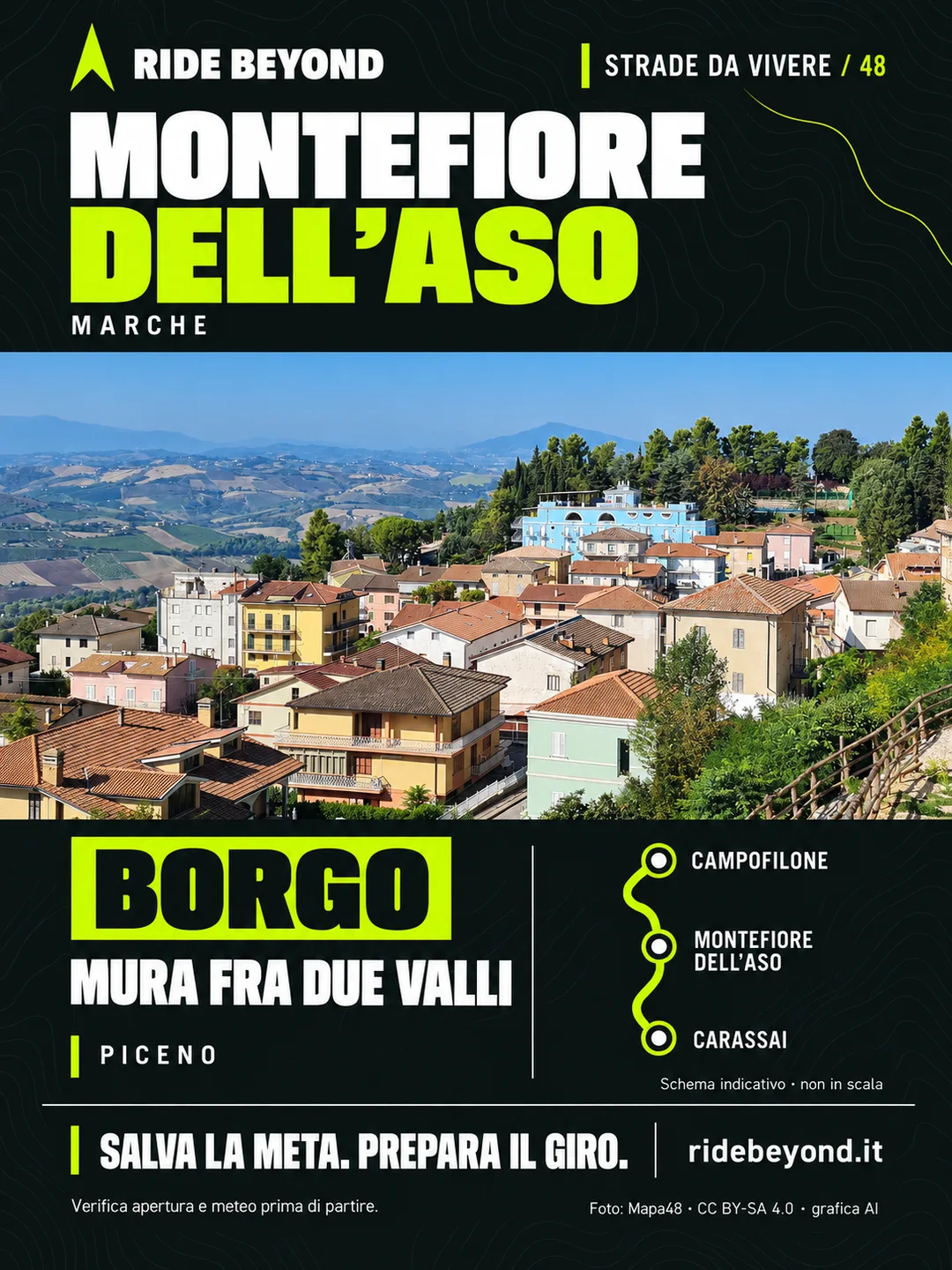 Grafica RIDE BEYOND · Montefiore dell’Aso, Marche