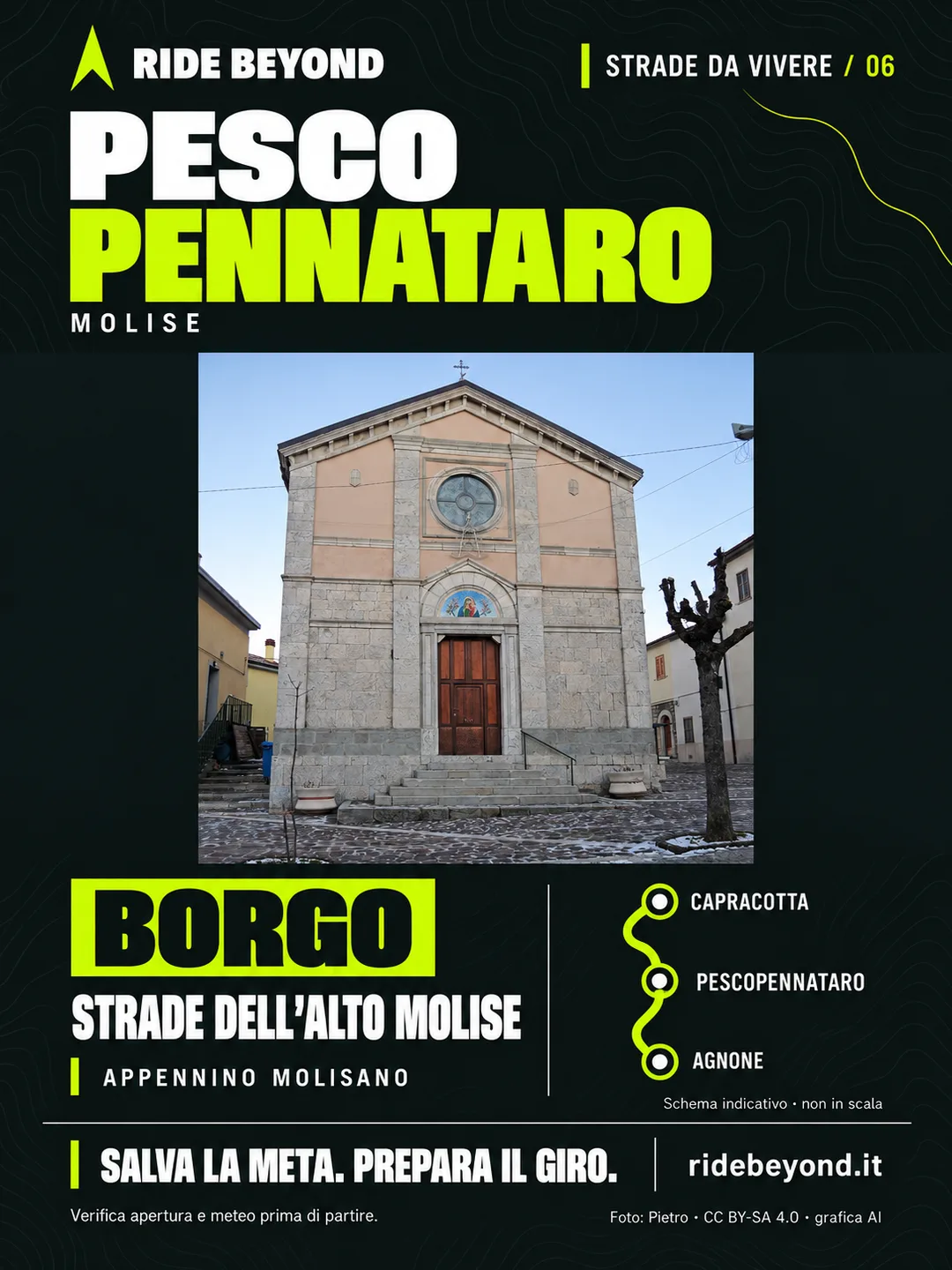 Grafica RIDE BEYOND · Pescopennataro, Molise
