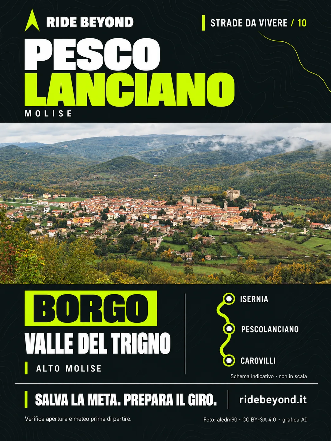 Grafica RIDE BEYOND · Pescolanciano, Molise