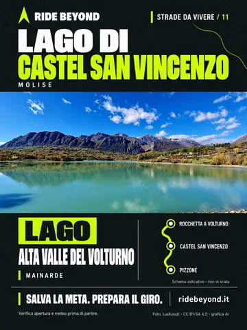 Grafica RIDE BEYOND · Lago di Castel San Vincenzo