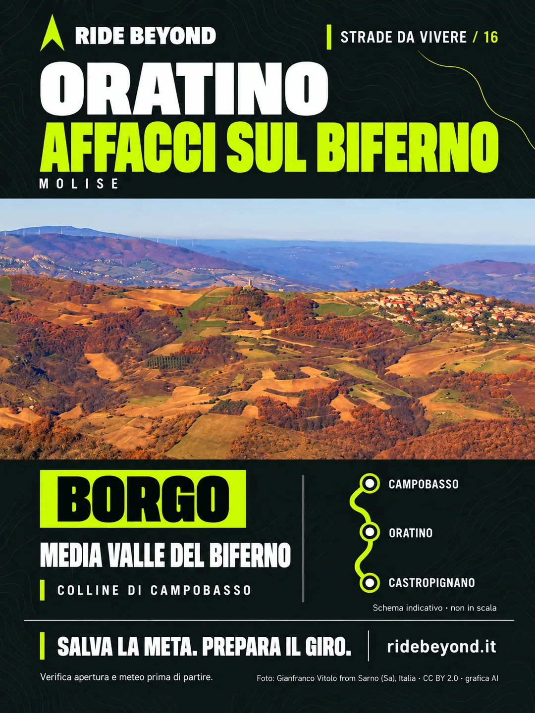 Grafica RIDE BEYOND · Oratino, Molise